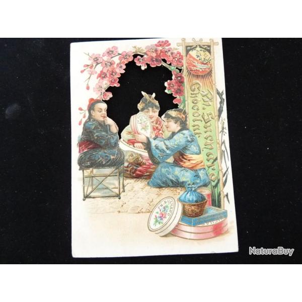 Chromo ajour� chocolat SUCHARD  enfants chinois