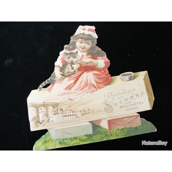 Chromo d�coup� chocolat SUCHARD enfant p�tissier