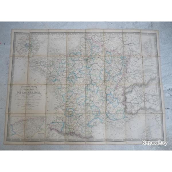 Carte Routes de France 1867 Fremin g�ographie