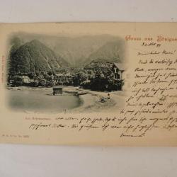 CPA Suisse Bern Gruss aus Bonigen illustr&eacute;e Carte postale