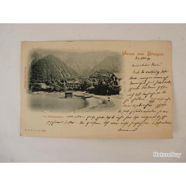CPA Suisse Bern Gruss aus Bonigen illustr�e Carte postale