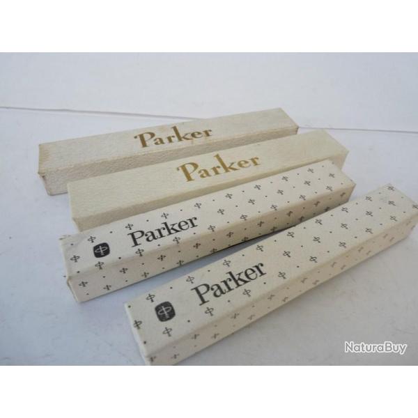 Quatre boites pour stylo PARKER Objets d'�critures