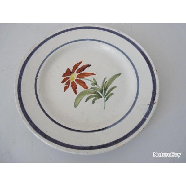 Ancienne assiette fa�ence c�ramique