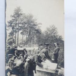 CP photo Militaire Suisse Lecture de carte 1915 Carte Postale