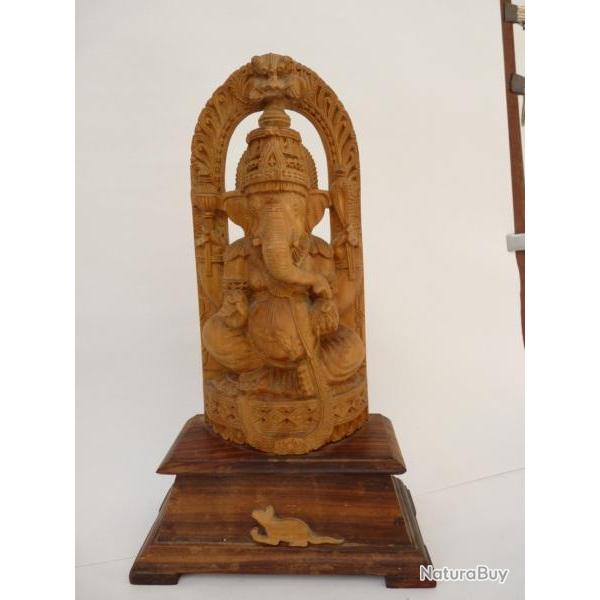 Ganesh Hindou bois sculpt�