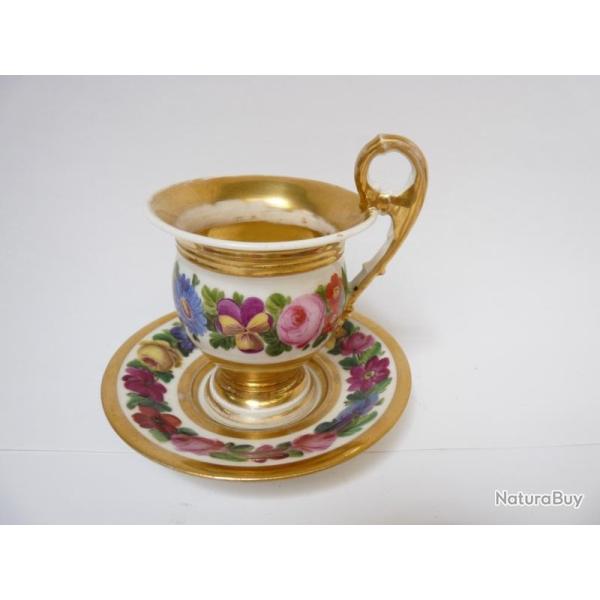 Tasse porcelaine XIXe si�cle Style Empire art de la table