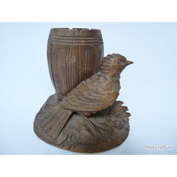 Pyrog�ne Bois Art Populaire Suisse BRIENZ Tabac Objets du fumeur