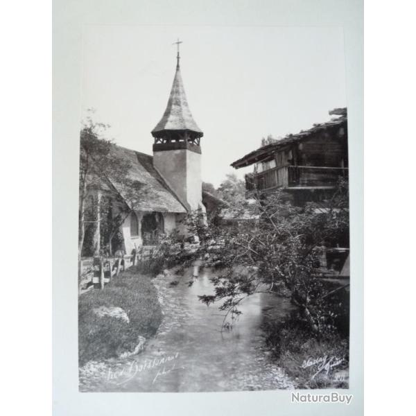 Photo Fred BOISSONNAS 1896 Ruisseau �glise XVI Suisse
