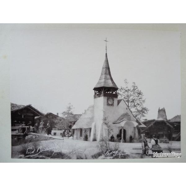 Photo Fred BOISSONNAS 1896 �glise du Village VIII Suisse