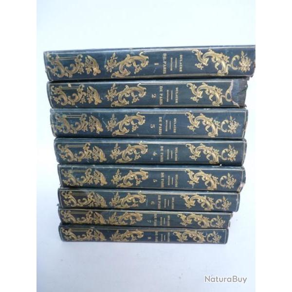 Livre Histoire de Paris 1837 8 volumes