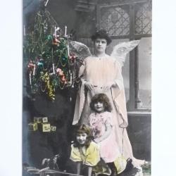 CPA Fantaisie No&euml;l Ange GLCO 1020/1 Oranotypie ? Carte Postale