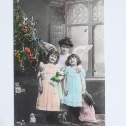 CPA Fantaisie No&euml;l Ange GLCO 1020/5 Oranotypie ? Carte Postale