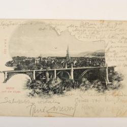 CPA Suisse Berne Bern Und die Alpen E H Z 130 1900 Carte Postale