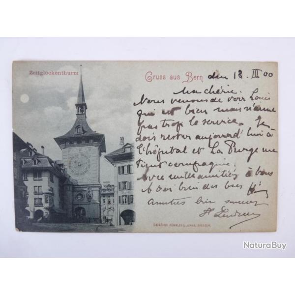 CPA Suisse Berne Gruss aus Bern Zeitglockenthurm 1900 Carte Postale