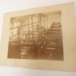 Photo ancienne d'époque environ 1890 usine