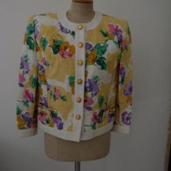 Veste DAVID MOLHO Fleurs Femme T40