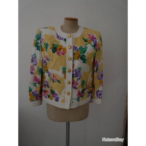 Veste DAVID MOLHO Fleurs Femme T40
