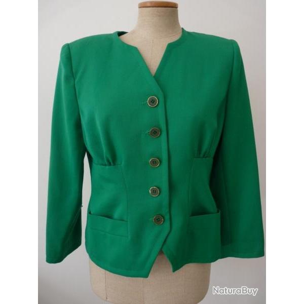 Veste laine MILA SCHON Verte Femme T40