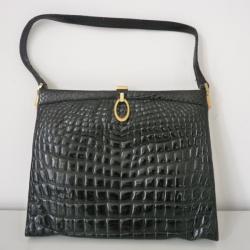 Ancien Sac à main Croco accessoire de mode vintage