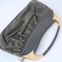 Ancien Sac à main daim accessoire de mode vintage