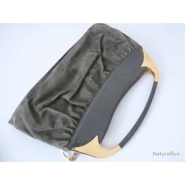 Ancien Sac � main daim accessoire de mode vintage