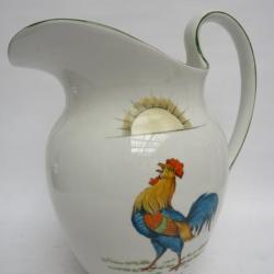 Grand broc à eau WC céramique T.GOODE & Cie Chanticler coq