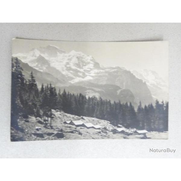 CP photo Suisse Wengen Panorama Montagne Jungfrau Carte Postale