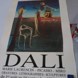 Affiche Salvador DALI Exposition GENEVE 1990