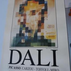 Affiche Salvador DALI Exposition Divonne Les Bains 1988