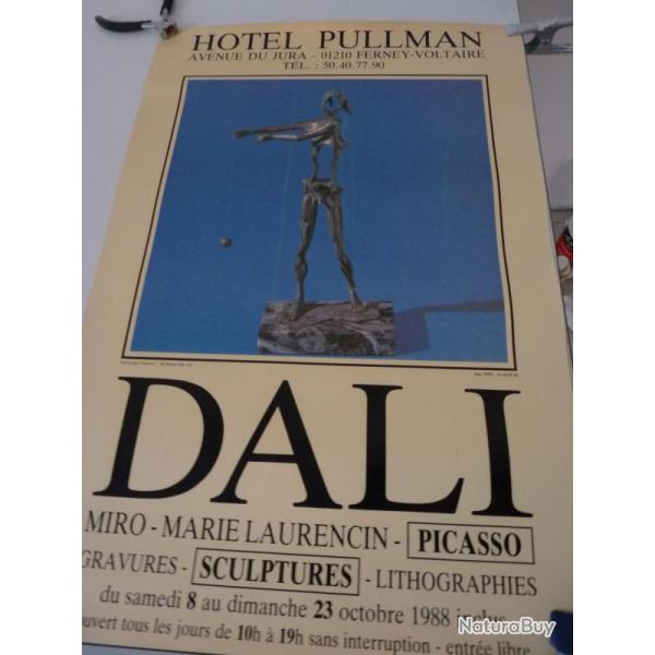 Affiche Salvador DALI Exposition H�tel PULLMAN 1988