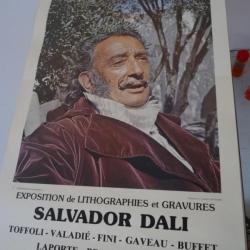 Affiche Salvador DALI Exposition Eaux Vives GENEVE