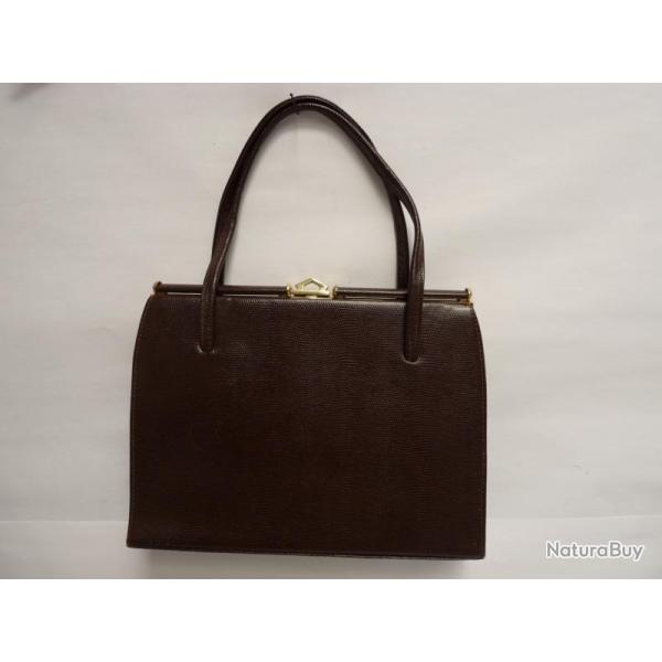 Ancien Sac � main Cuir accessoire de mode vintage