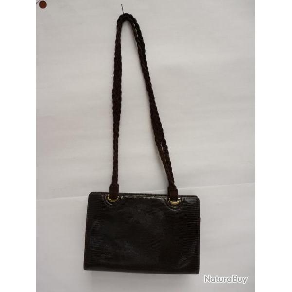 Ancien Sac � main l�zard accessoire de mode vintage