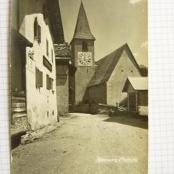 CPA Suisse Grisons Dorfplatz in Wiesen Église Carte Postale