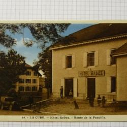 CPA 01 AIN La Cure Hôtel Arbez Route de la Faucille Carte Postale