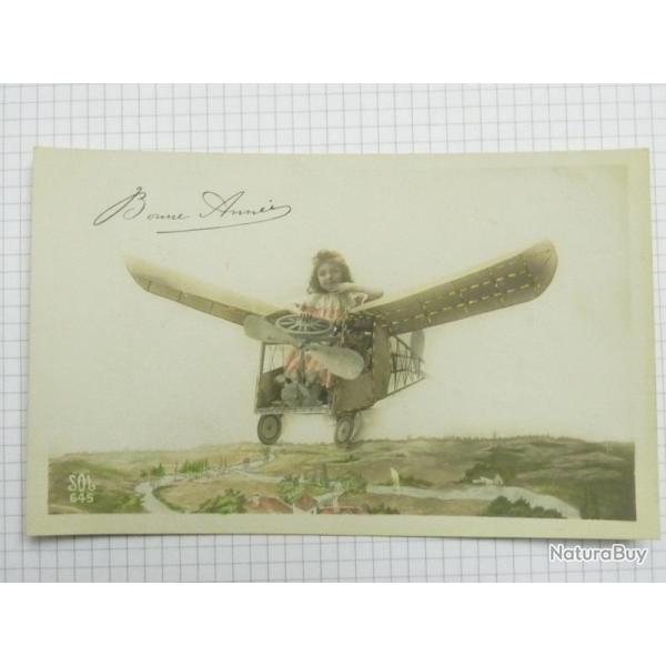 CPA Bonne Ann�e Avion Aviation Carte Postale
