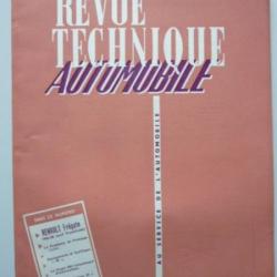 RTA Revue Technique Automobile N°152 1958 Auto Renault Frégate