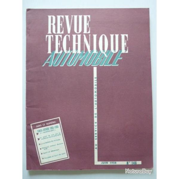 RTA Revue Technique Automobile N146 1958 Auto SIMCA ARONDE