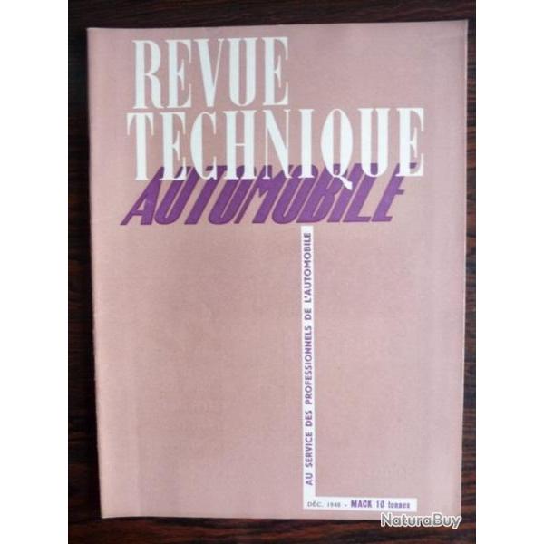 RTA Revue Technique Automobile N32 1948 MACK 10 tonnes