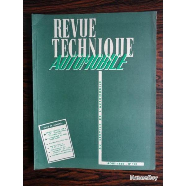 RTA Revue Technique Automobile N112 1955 Auto Pontiac
