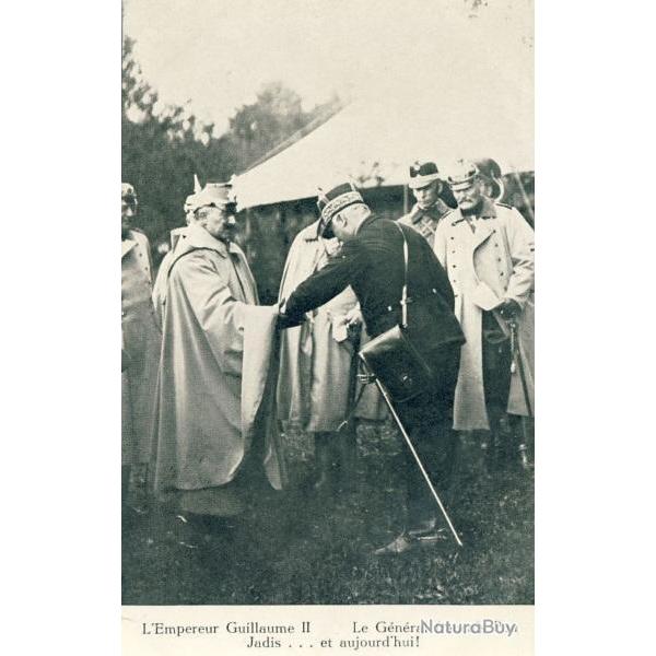 CPA Militaria Empereur Guillaume II G�n�ral Fran�ais Pau Soldat arm�e
