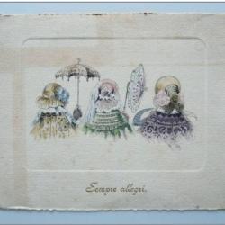 CP Carte de voeux époque 1897 Sempre Allegri