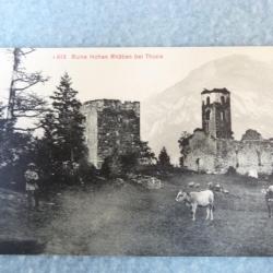 CPA Suisse Grisons Ruine Hohen Rhätien bei Thusis Carte Postale