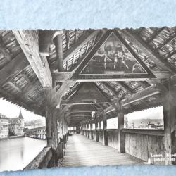 CP Suisse Luzern Kappellbrücker Pont de Lucerne Carte Postale