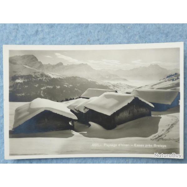 CP Suisse Vaud Ensex pr�s Bretaye Paysage d'hiver Carte Postale
