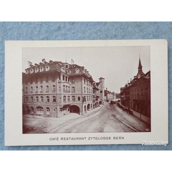 CPA Suisse Berne Caf� Restaurant Zytglogge Bern Carte Postale