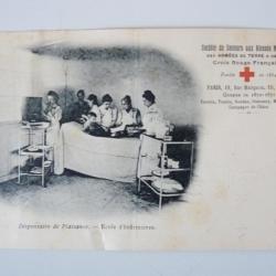 CPA Croix Rouge Française Écoles d'Infirmières Secours Armées Militaire
