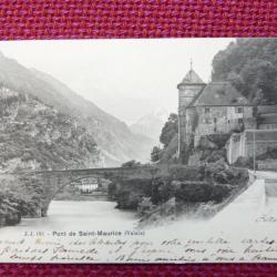 CPA Suisse Valais Pont de Saint-Maurice 1905 Carte postale