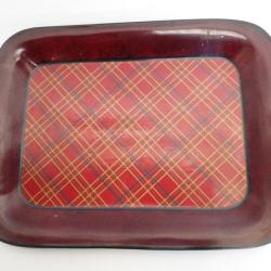 Plateau décor écossais tartan