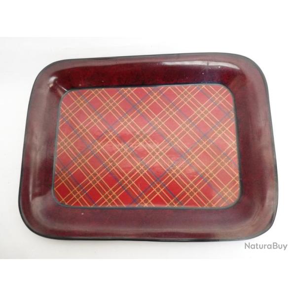 Plateau d�cor �cossais tartan